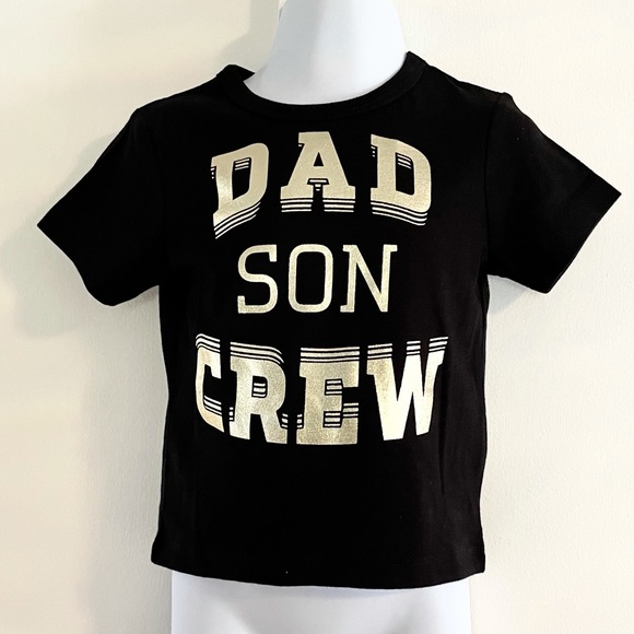 🆕Boy’s The Children’s Place DAD SON CREW Graphic Tee - Picture 1 of 5